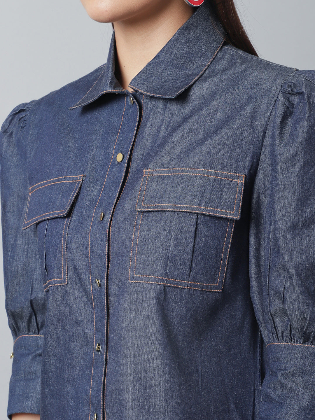 Denim Jacket With Flared Pants Co-Ord Set