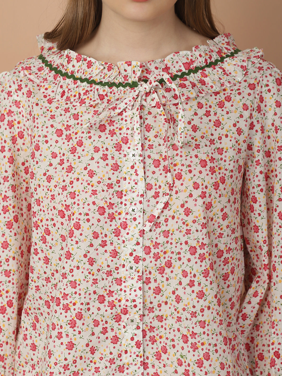 Blanc9FloralCottonNightPyjamaSet-B9NW65