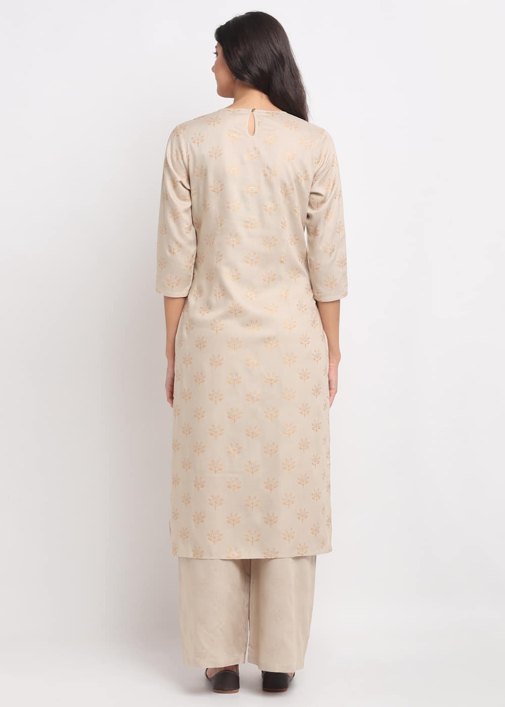 Blanc9 Geo-Floral Tassel Kurti-B9FV10B