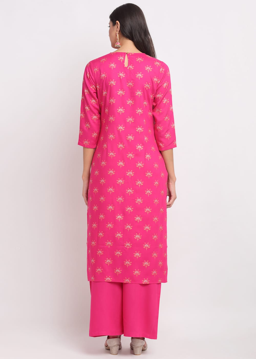 Blanc9 Geo-Floral Tassel Kurti-B9FV10P