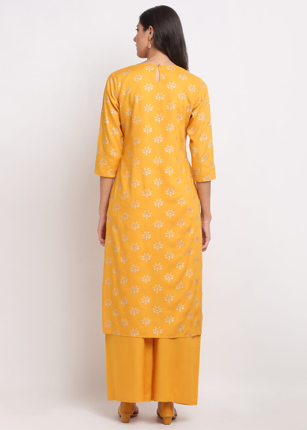 Blanc9 Geo-Floral Tassel Kurti-B9FV10Y