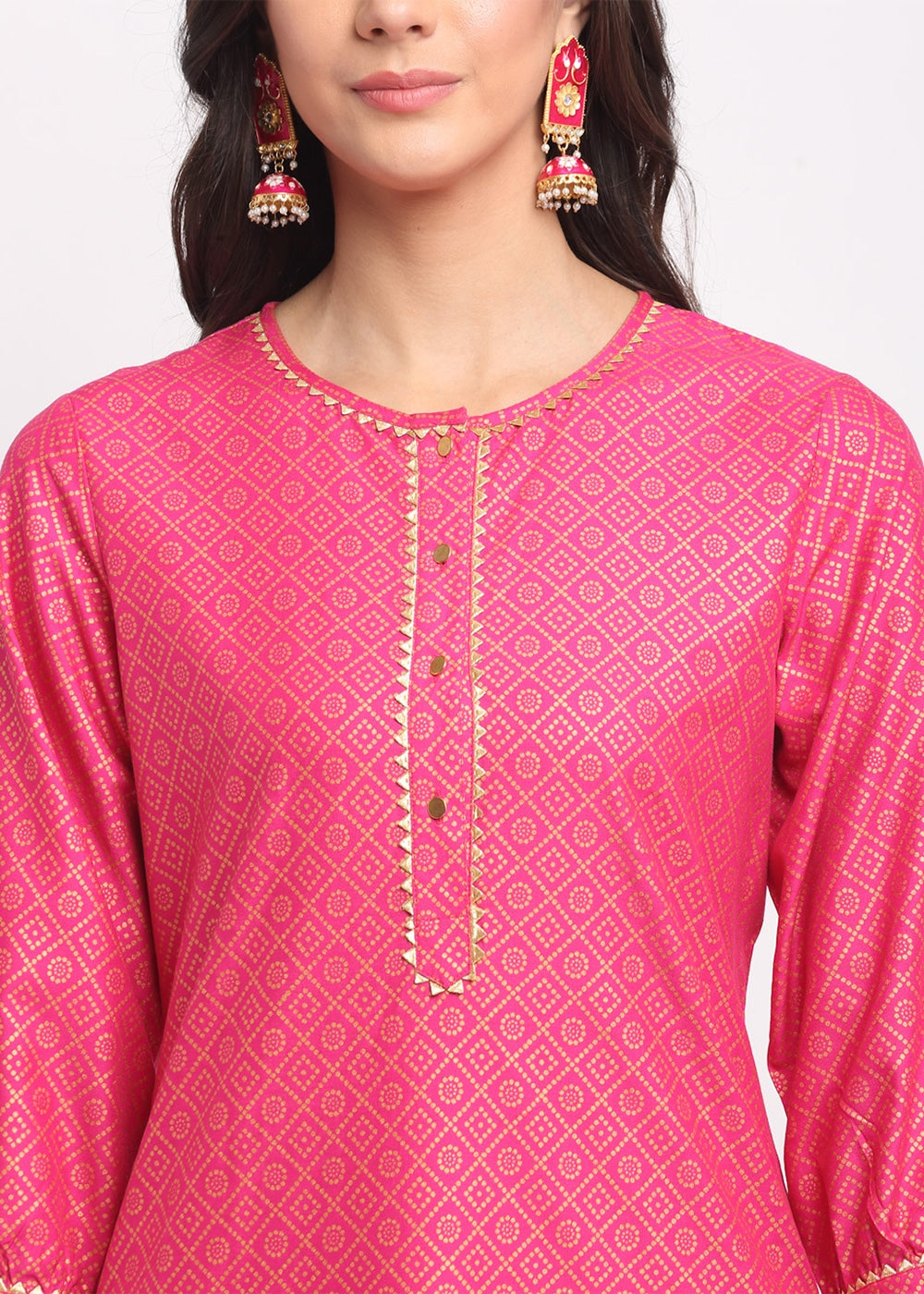 Blanc9 Grid Foil Kurti-B9FV01P