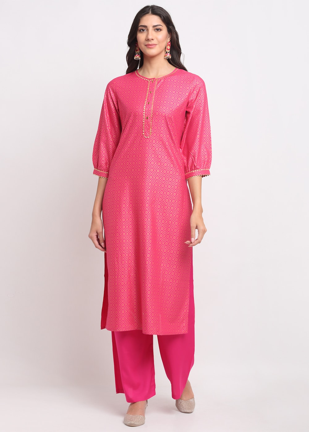 Blanc9 Grid Foil Kurti-B9FV01P