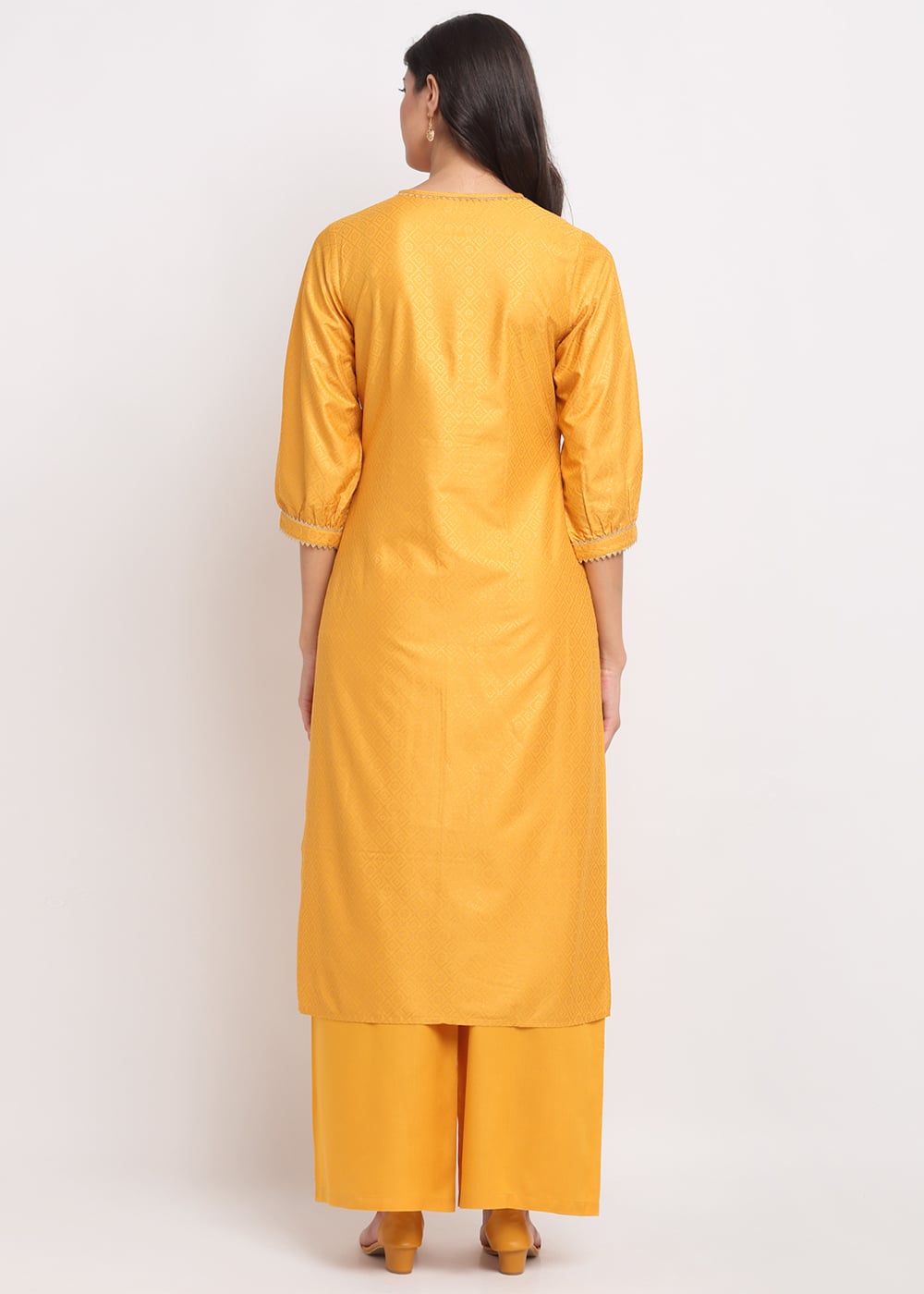 Blanc9 Grid Foil Kurti-B9FV01Y