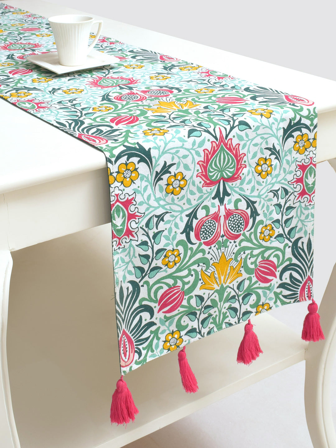 Blanc9 Isla Cotton Printed 4/6 Seater Table Runner