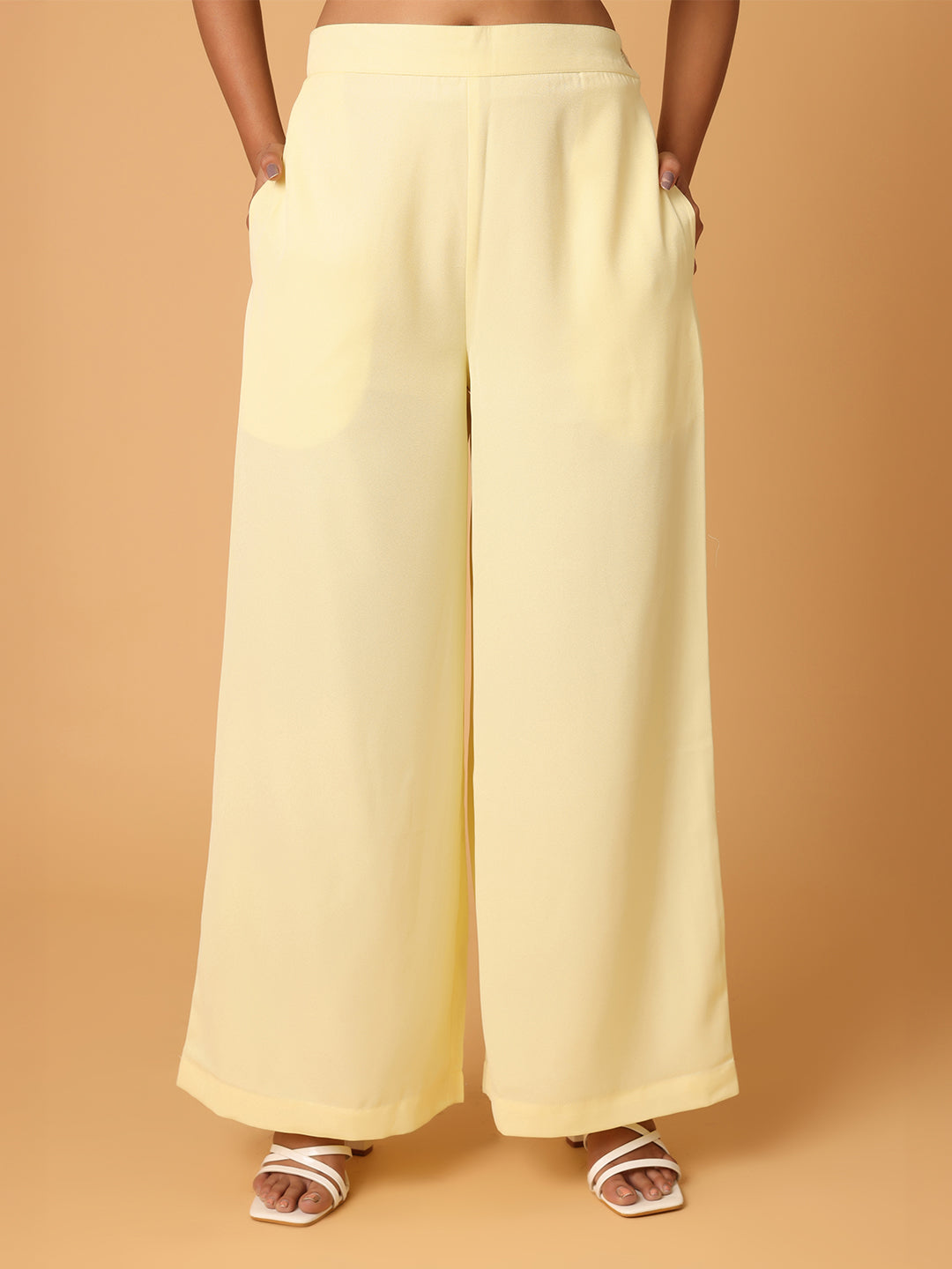 Lemon Yellow 3Pc Set With Rib Cami