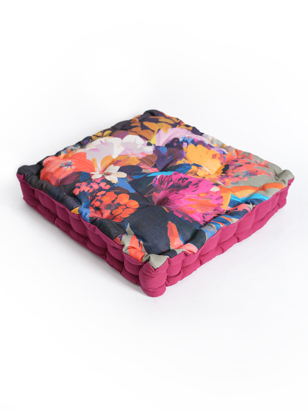 Blanc9MaroonDigitallyPrintedFloorCushion