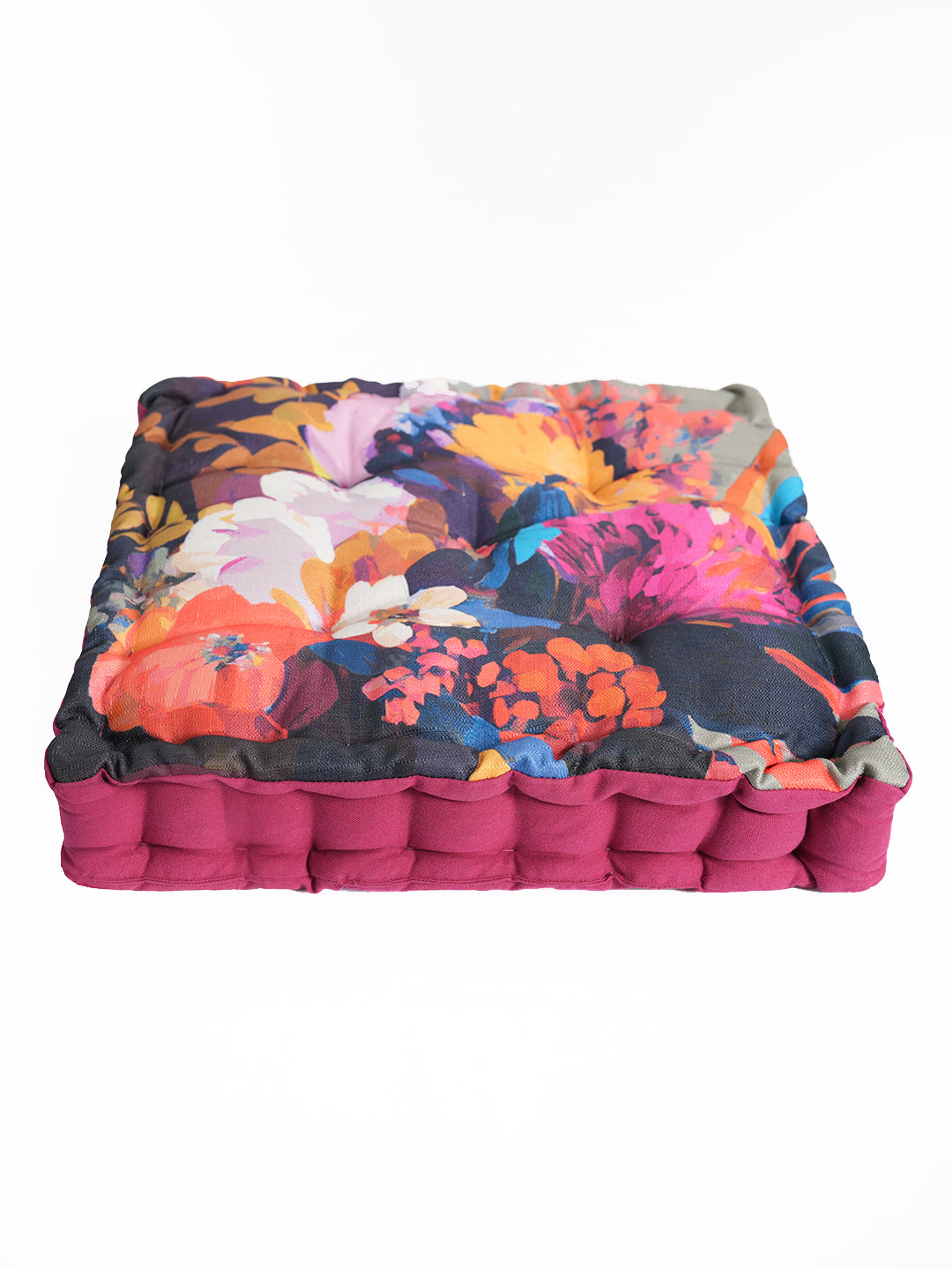 Blanc9MaroonDigitallyPrintedFloorCushion