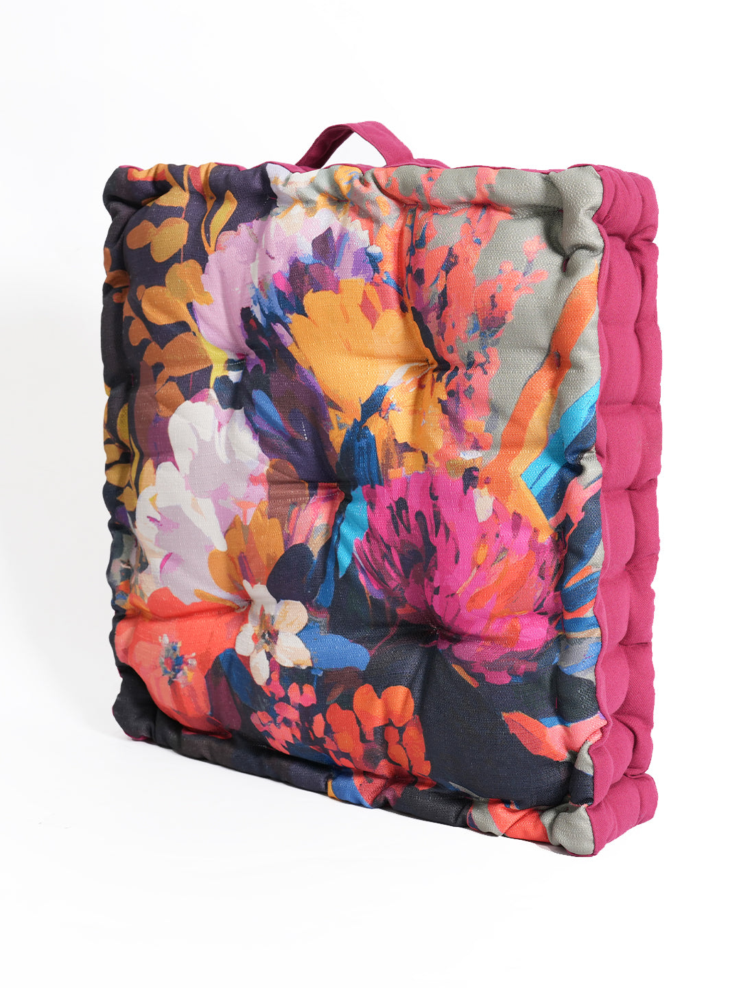 Blanc9MaroonDigitallyPrintedFloorCushion
