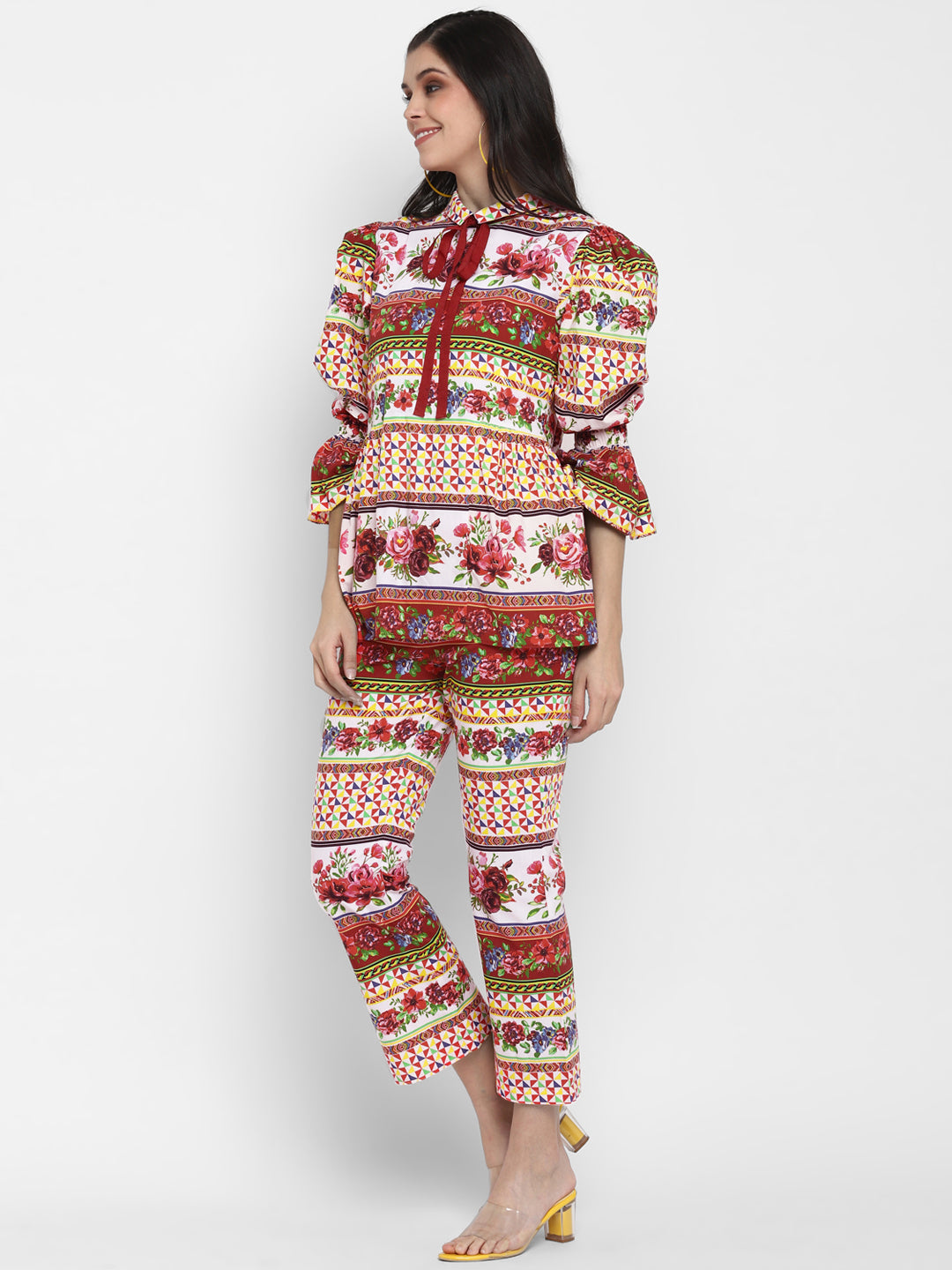 Blanc9 Multi-Coloured Floral Set-B9ST41