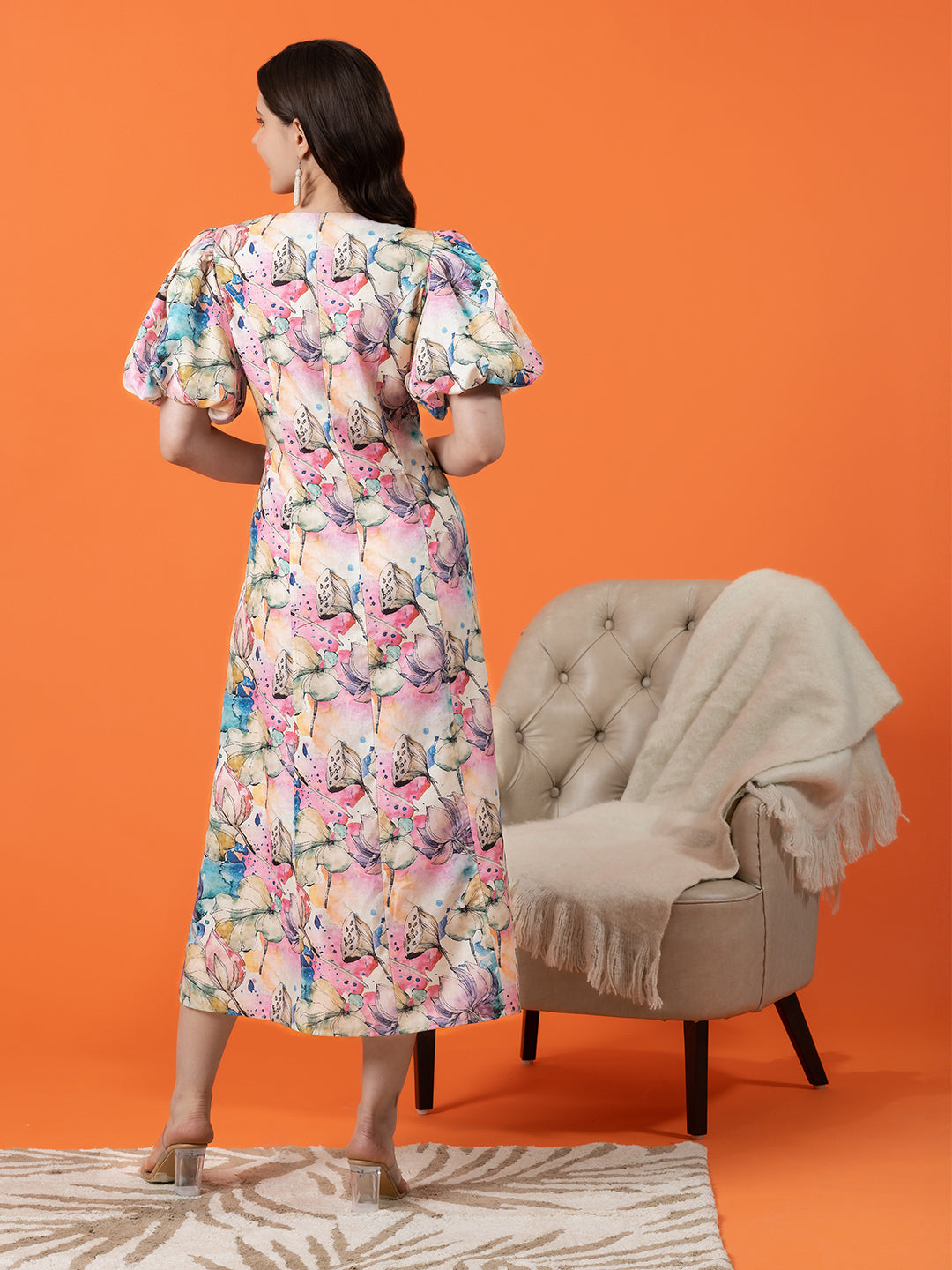 Blanc9Multi-coloredFloralMaxiDress