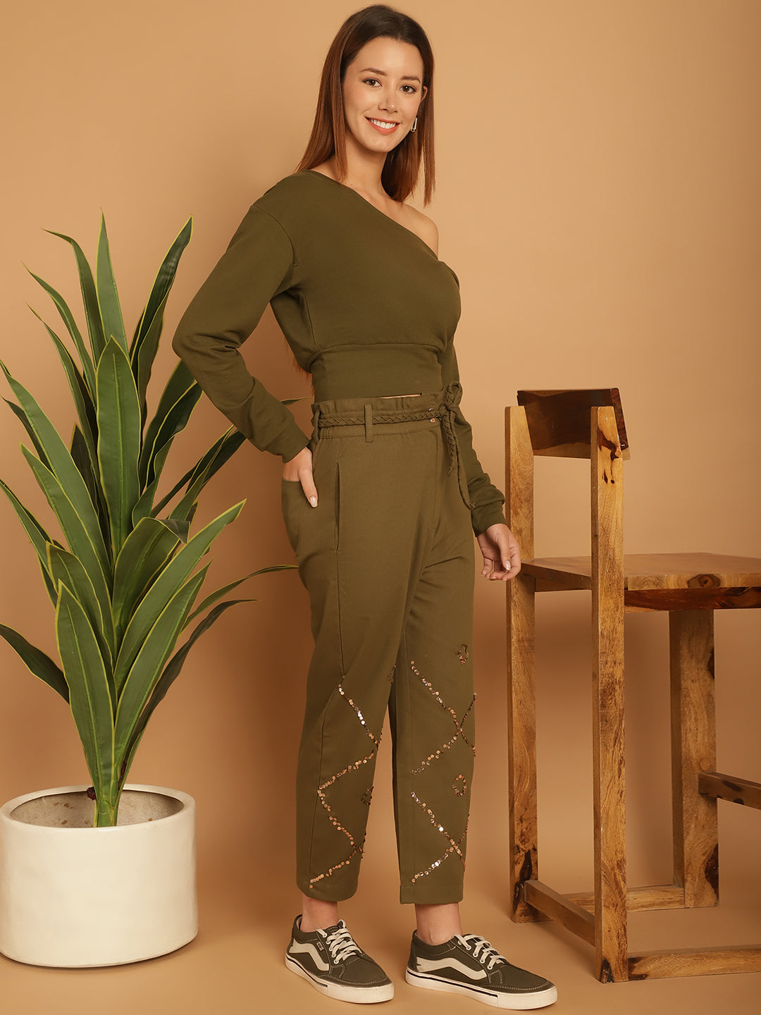 Blanc9OneSidedOffShoulderSweatshirtWithEmbellishedTrouser-B9ST152