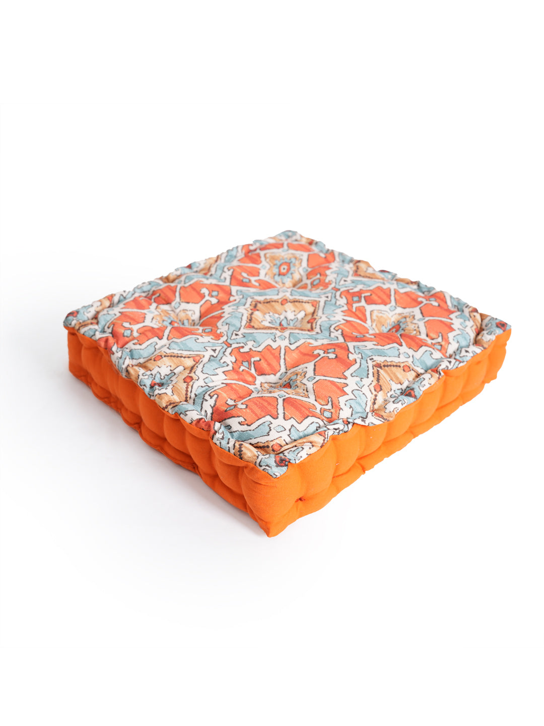 Blanc9OrangeDigitallyPrintedFloorCushion