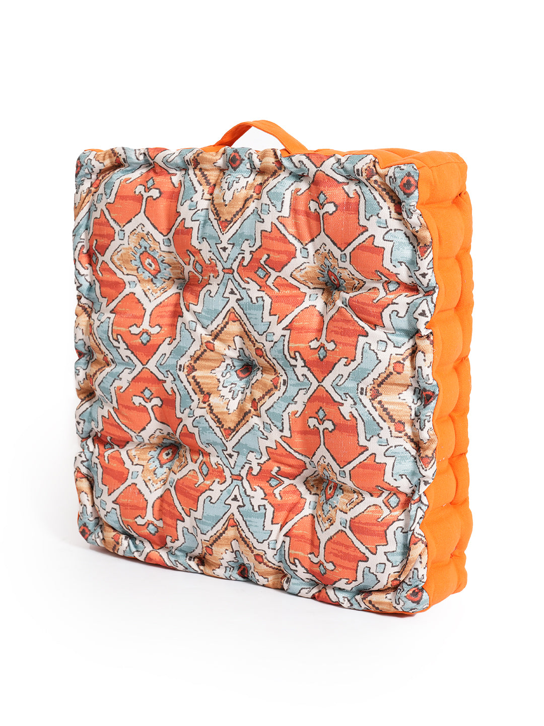 Blanc9OrangeDigitallyPrintedFloorCushion