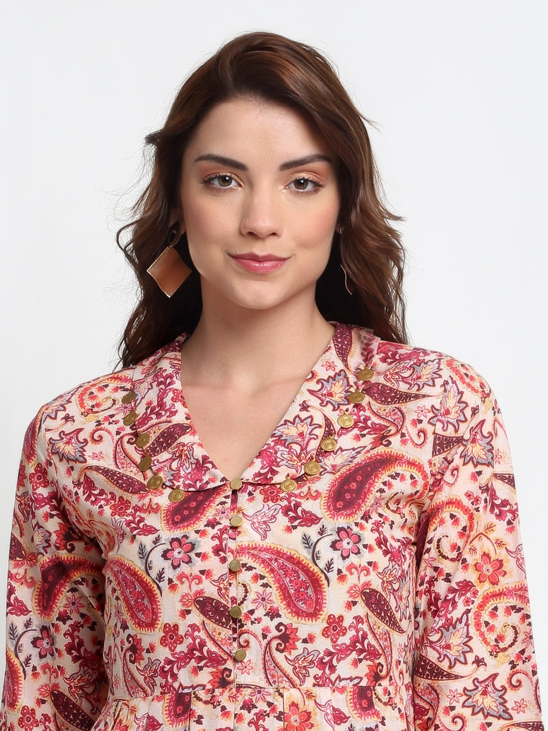 Blanc9 Paisley Printed Kurti-B9EW33