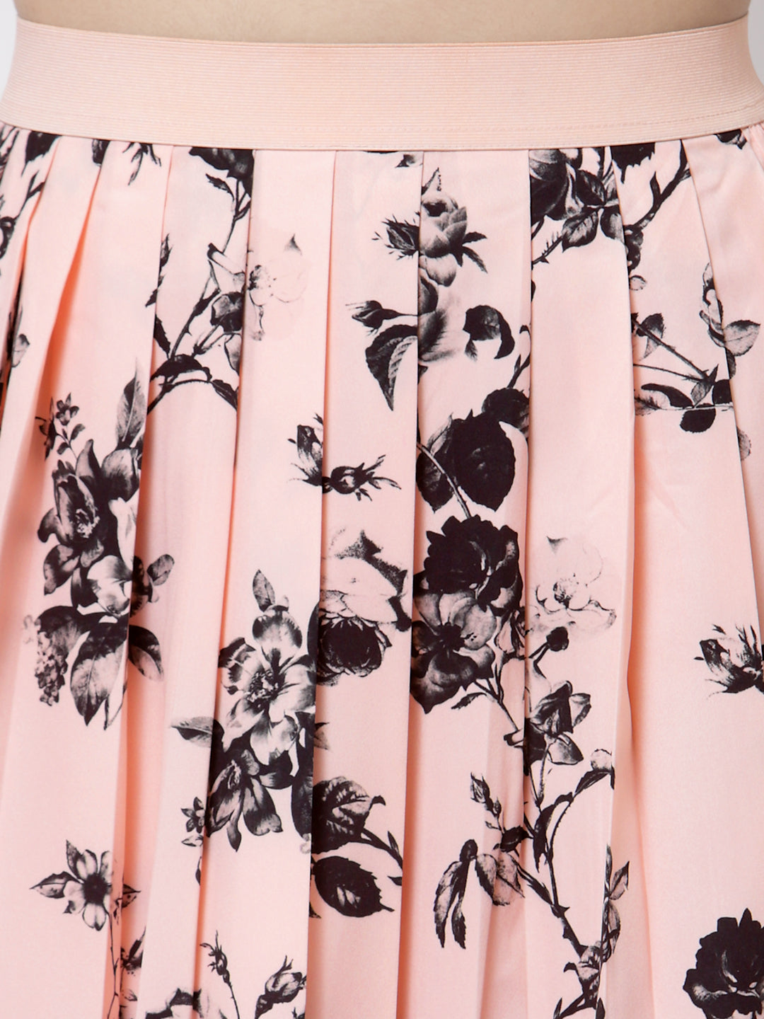 Blanc9 Peach Floral Co-ord Set-B9ST67