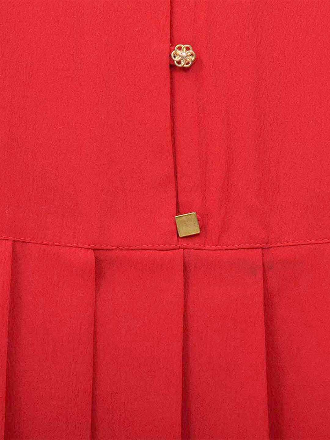 Blanc9 Peplum Top With Braided Belt-B9TP78R