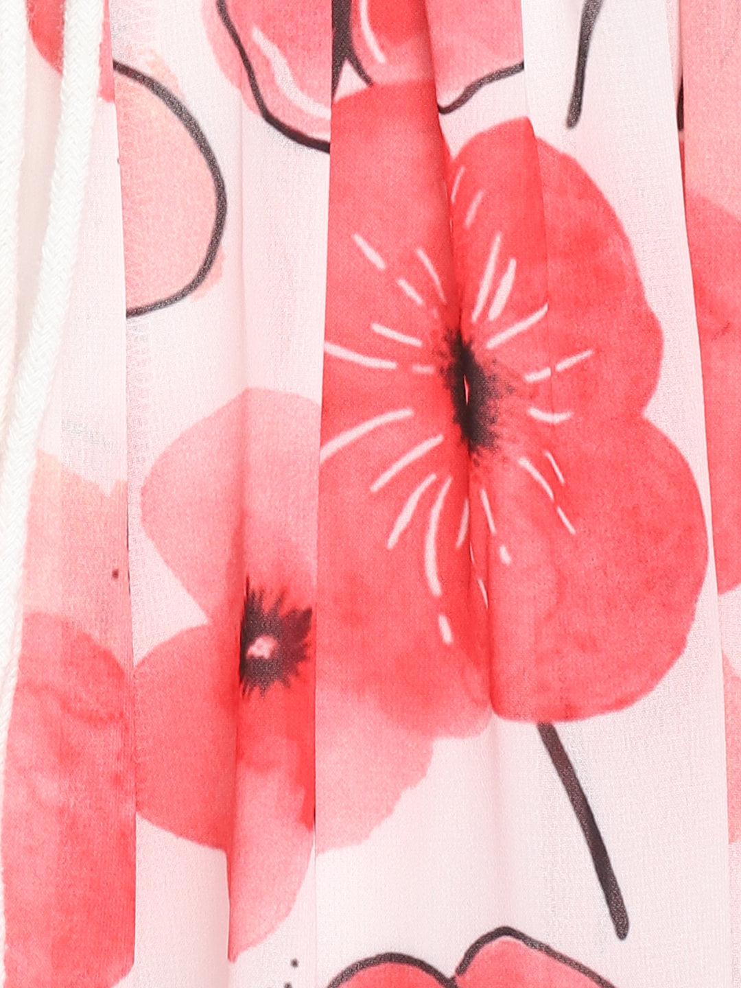 Blanc9 Floral Printed Flared Jumpsuit with Waist Bag