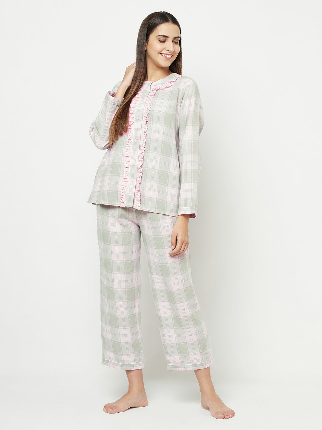 Grey and pink pyjamas sale