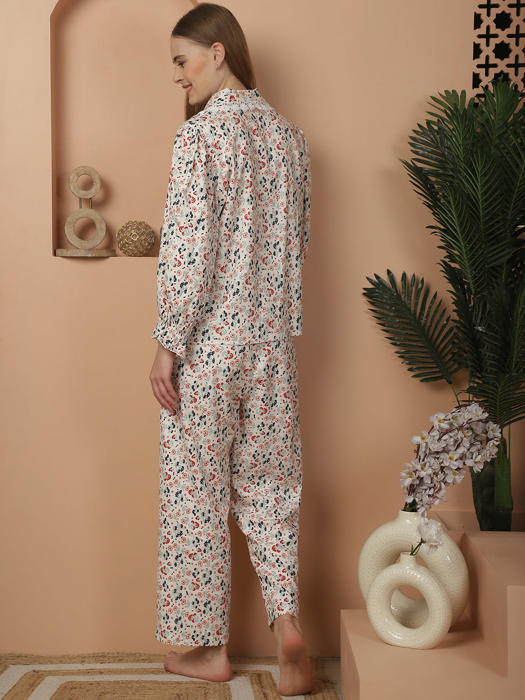 Blanc9PrintedTwillNightCottonPyjamaSet-B9NW82-