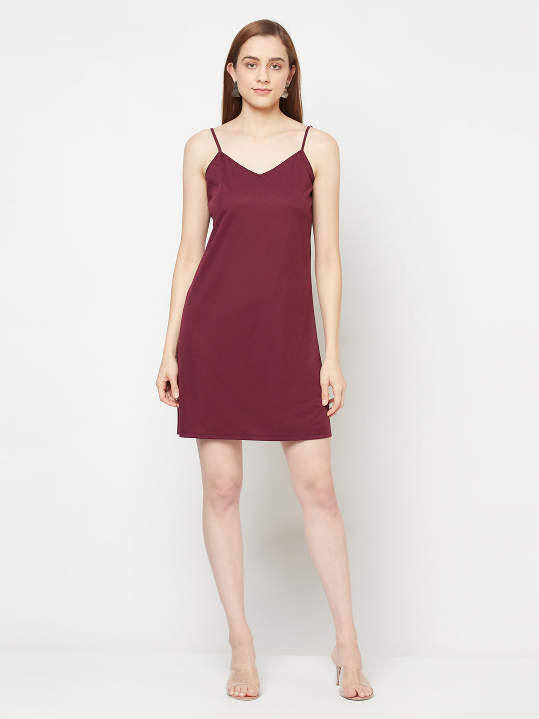 Blanc9 Purple Embellished Dress-B9DR70P