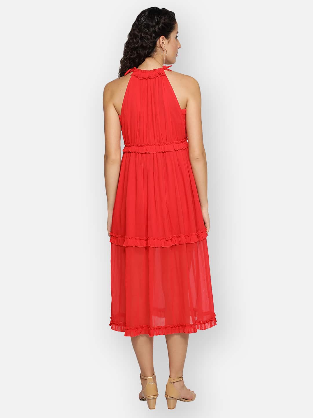 Blanc9 Rosy Red Dress