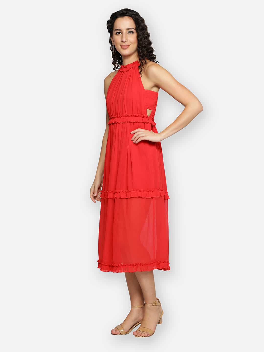 Blanc9 Rosy Red Dress