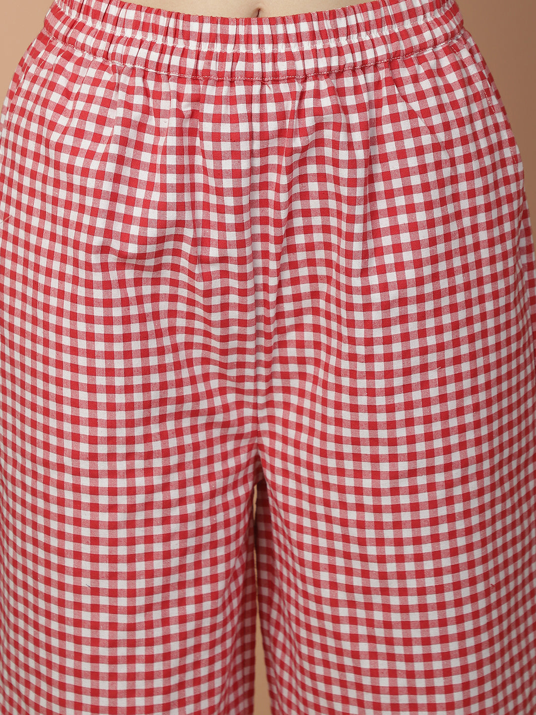 Blanc9Red_WhiteCheckeredNightwearwithContrastCheckeredDetailing