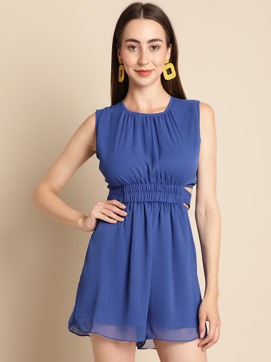 Blanc9 Royal Blue Playsuit