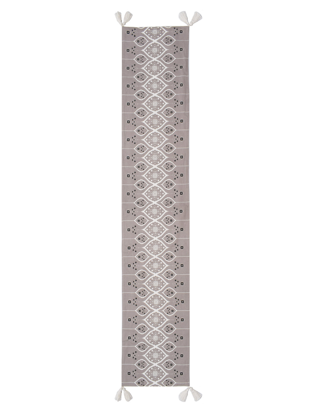 Blanc9 Rythm Cotton Printed 4/6 Seater Table Runner