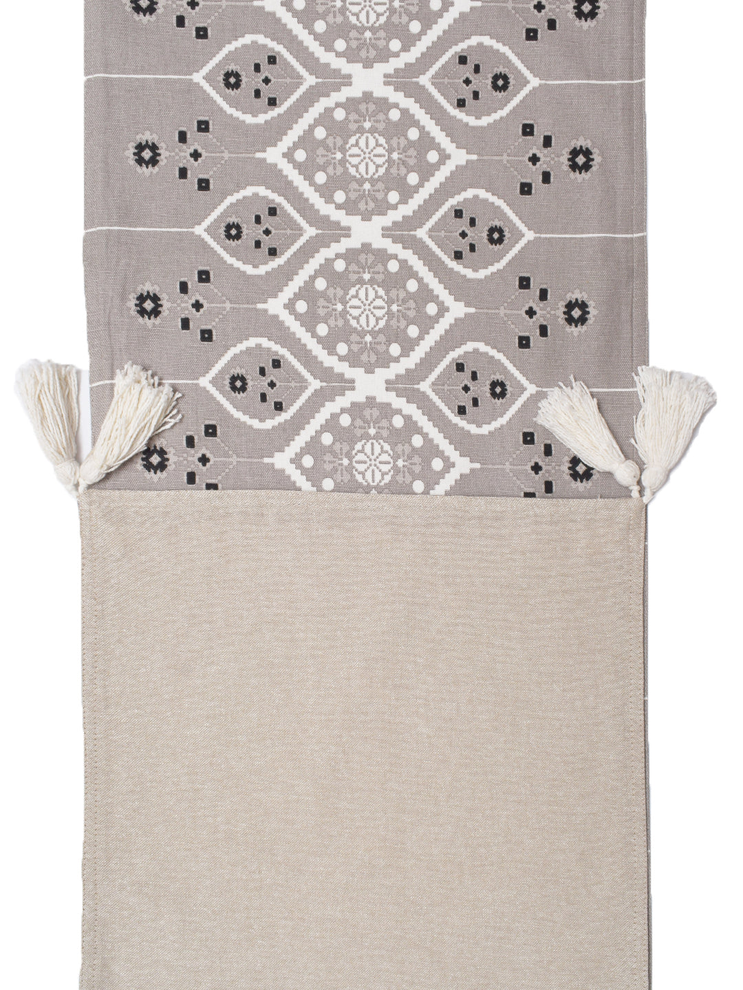 Blanc9 Rythm Cotton Printed 4/6 Seater Table Runner