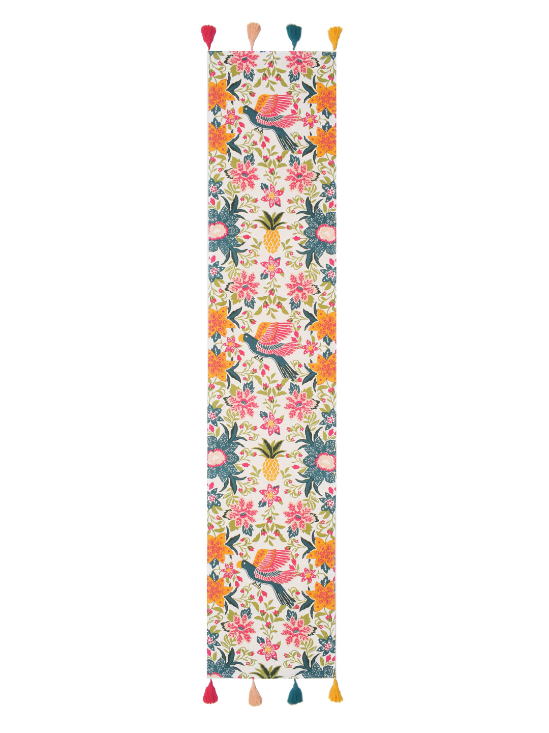 Blanc9 Scrolling Garden Cotton Printed Table Runner-B9TR30