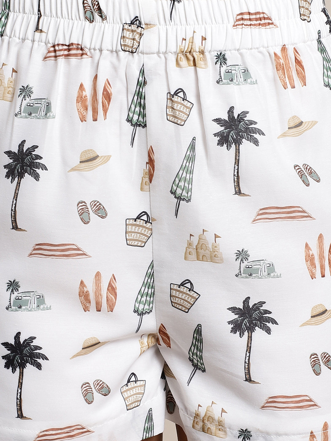 Blanc9 Vacation Printed Short Lounge Wear