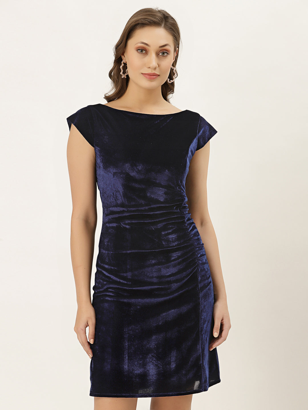Blanc9 Velvet Bodyfit Short Dress-B9DR102