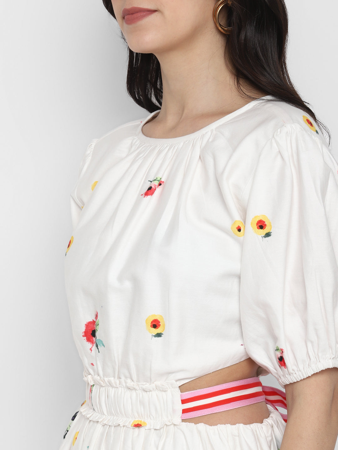 Blanc9 White Knee Length Dress-B9DR39