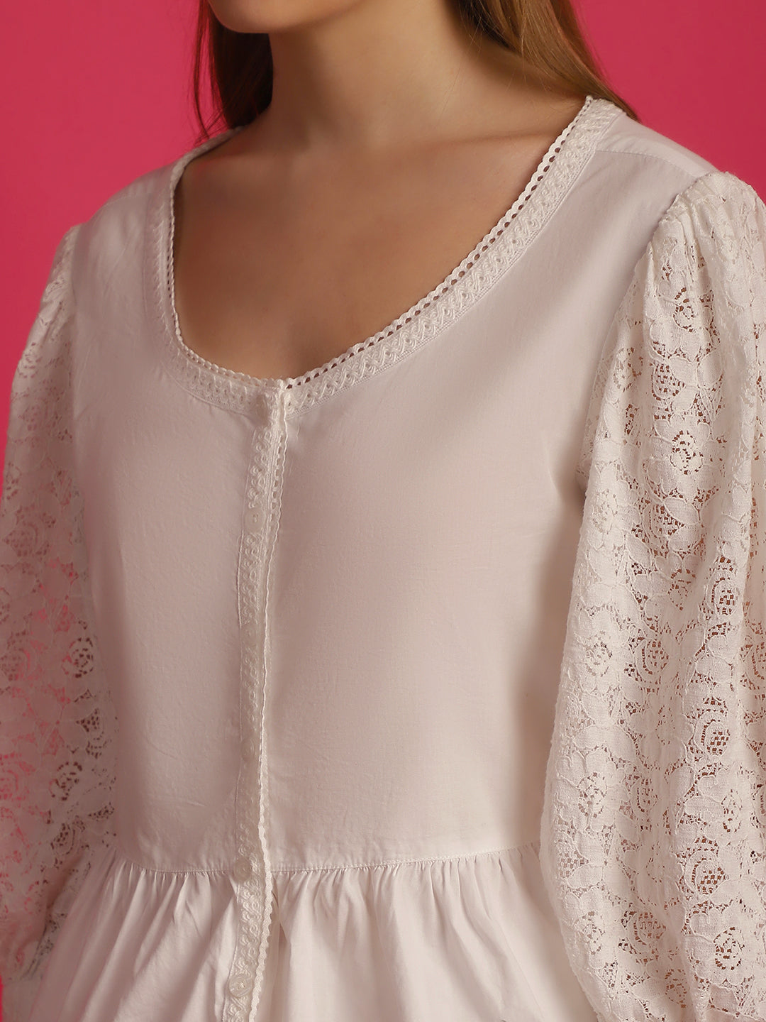 Blanc9WhiteTopWithFlaredCottonPyjamaSet-B9NW71-2