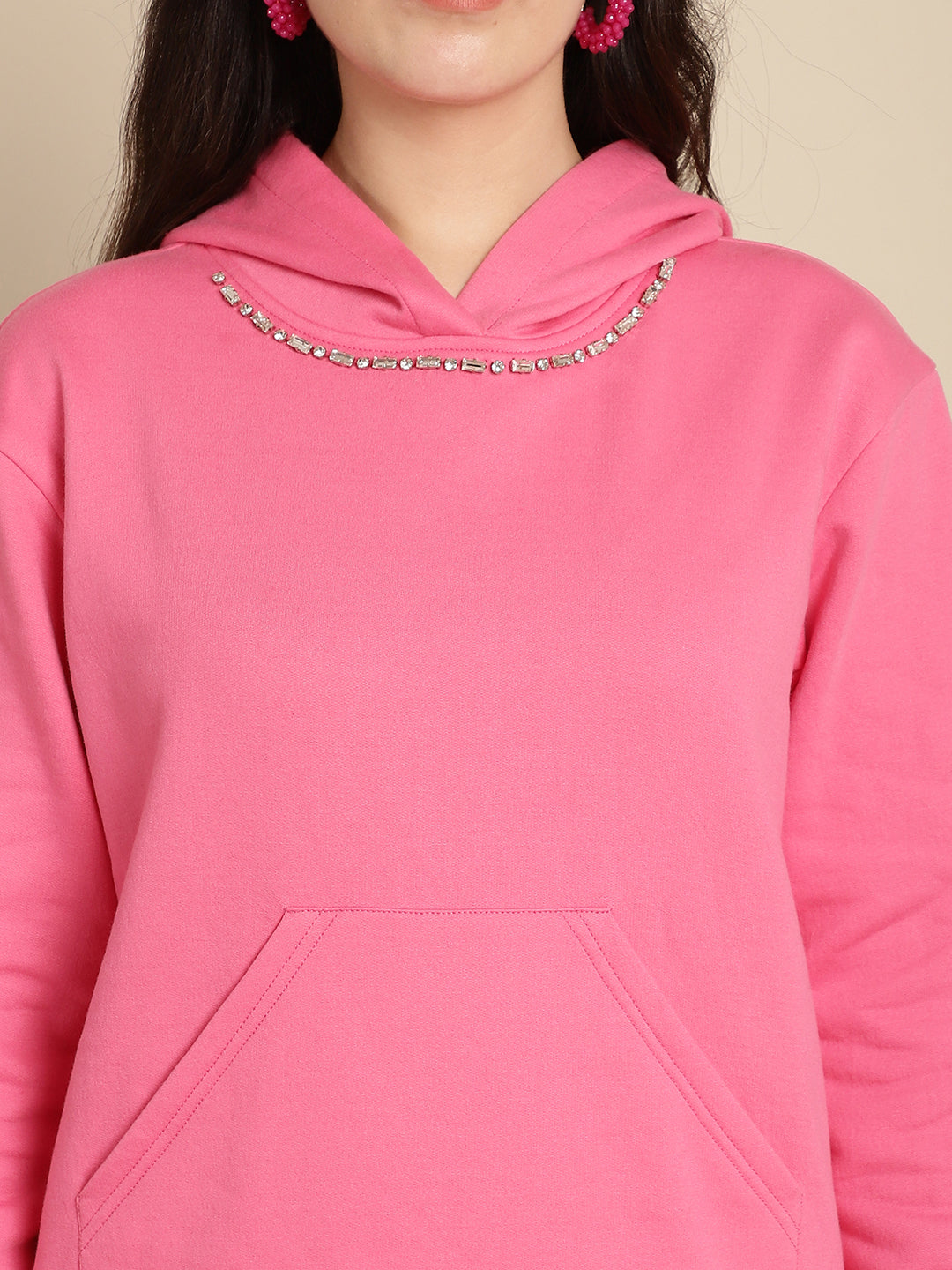 Blanc9 Women Pink Sweatshirt With Jogger