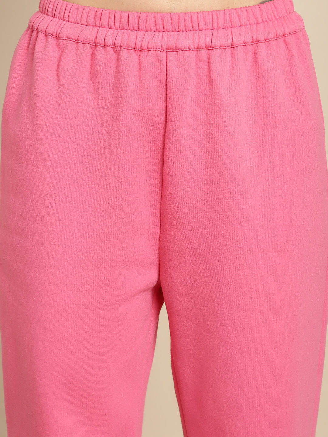 Blanc9 Women Pink Sweatshirt With Jogger