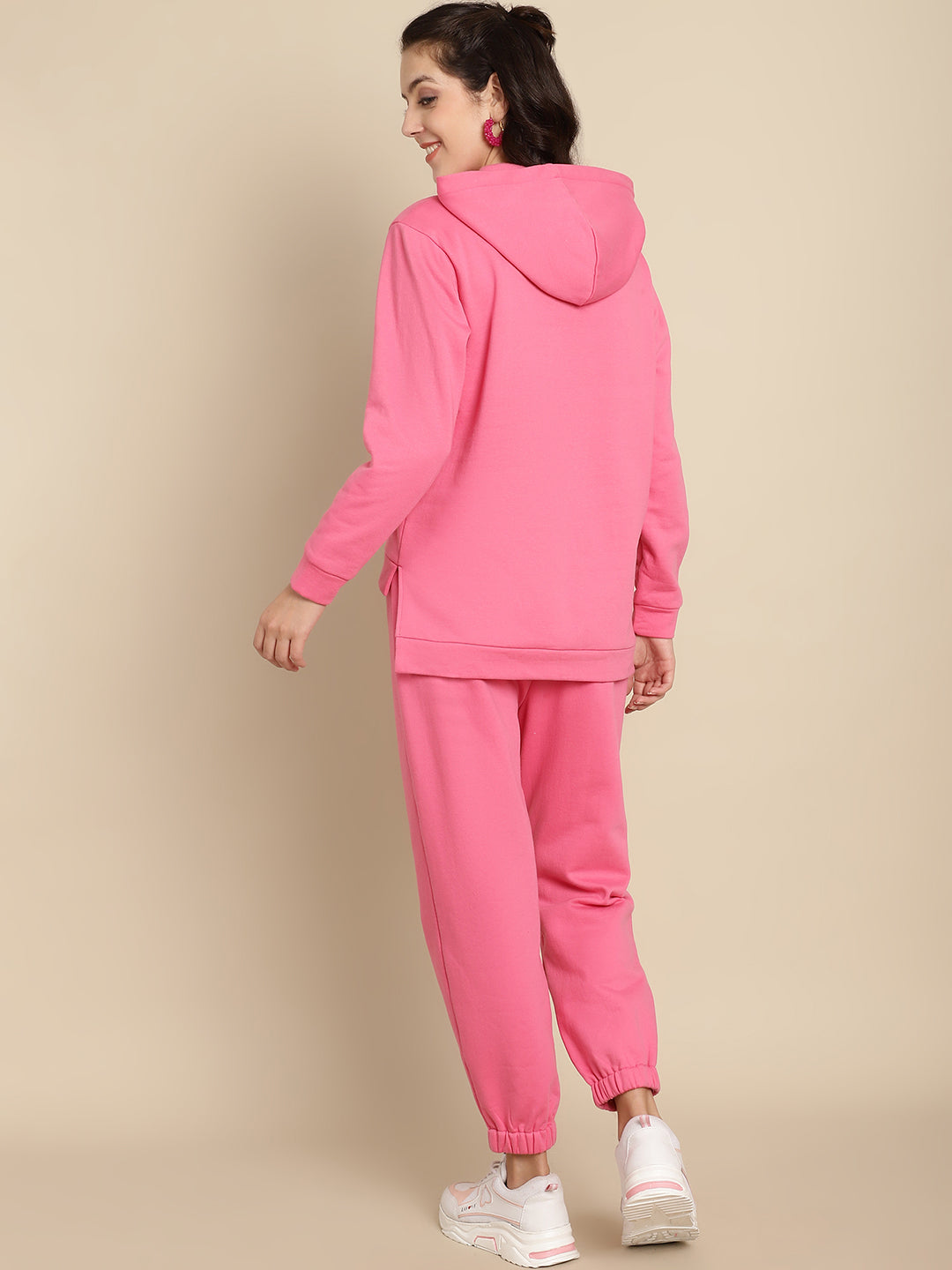 Blanc9 Women Pink Sweatshirt With Jogger