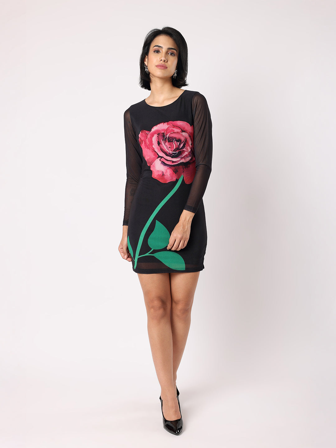 Blanc9 Women Rose Bodycon Dress