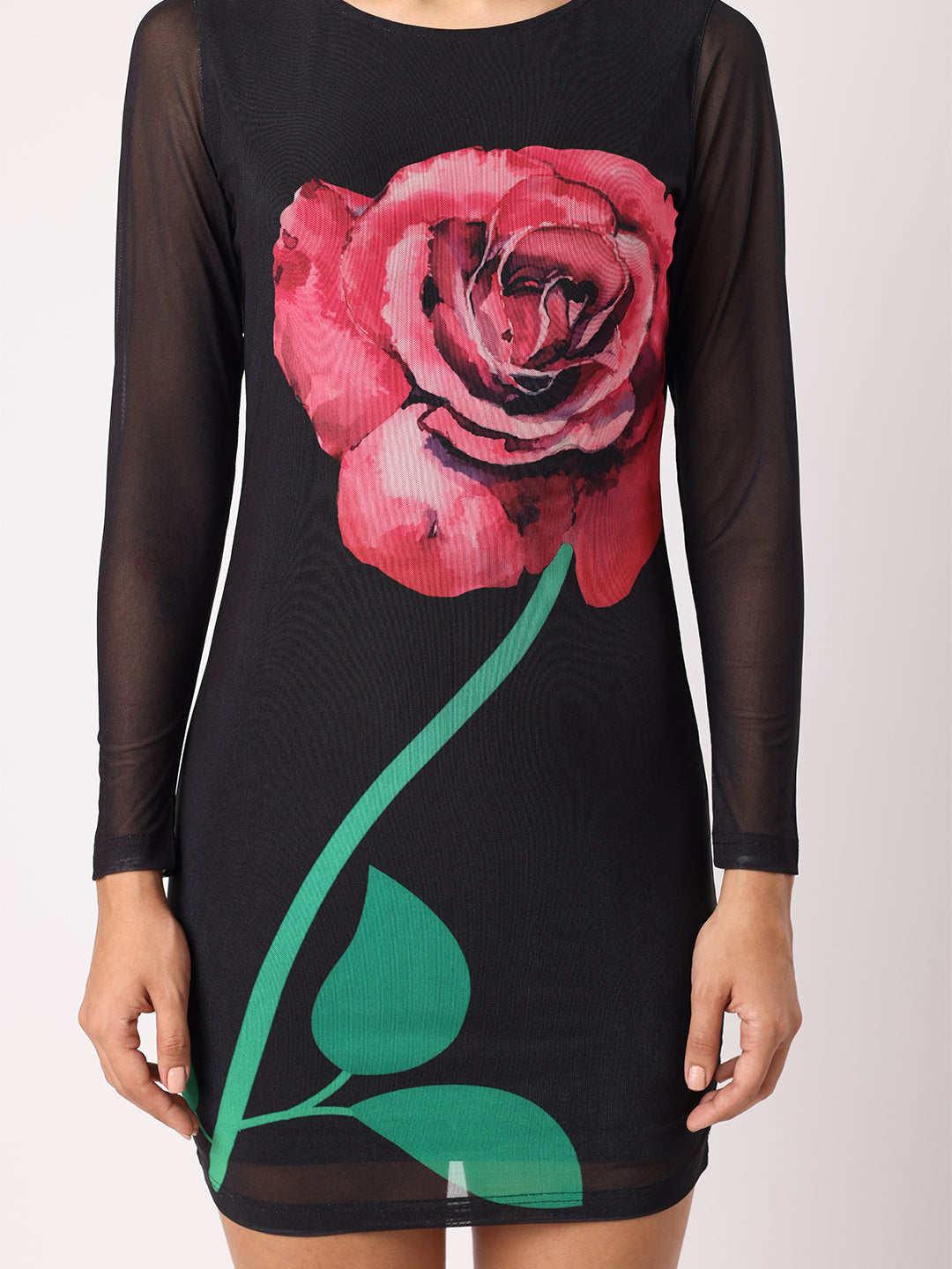 Blanc9 Women Rose Bodycon Dress