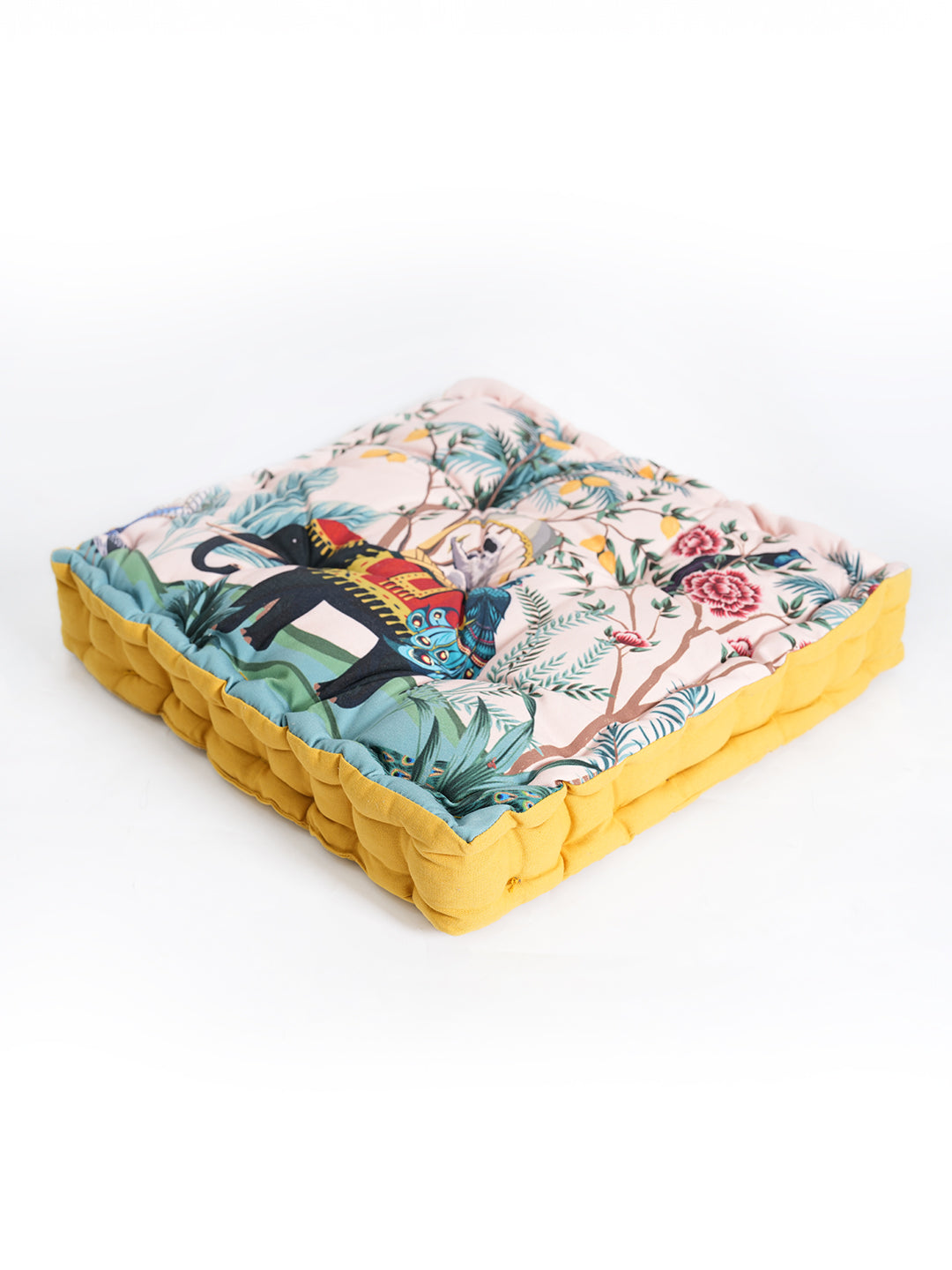 Blanc9YellowDigitalPrintedFloorCushion