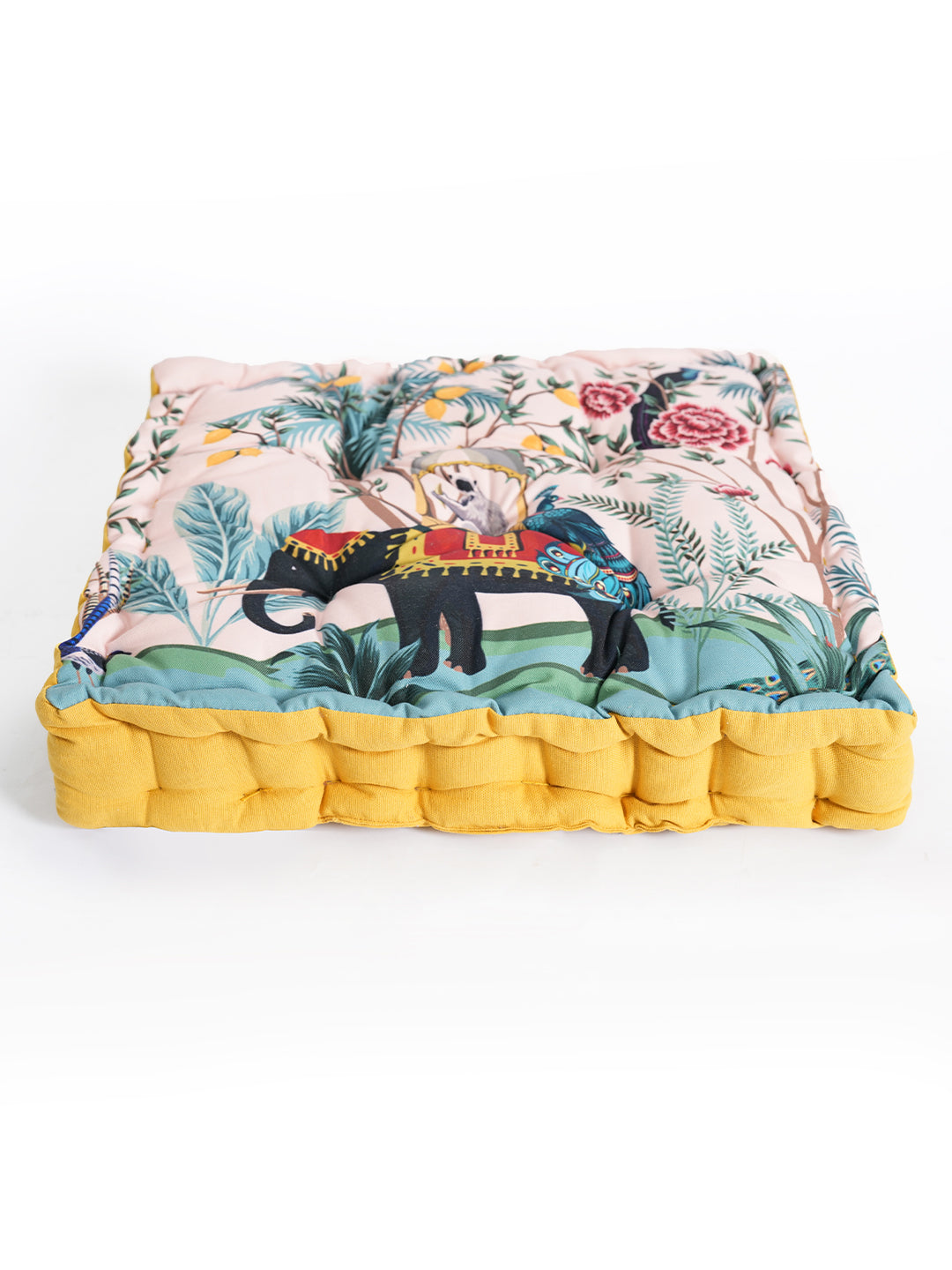 Blanc9YellowDigitalPrintedFloorCushion