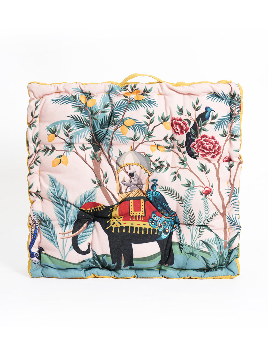 Blanc9YellowDigitalPrintedFloorCushion