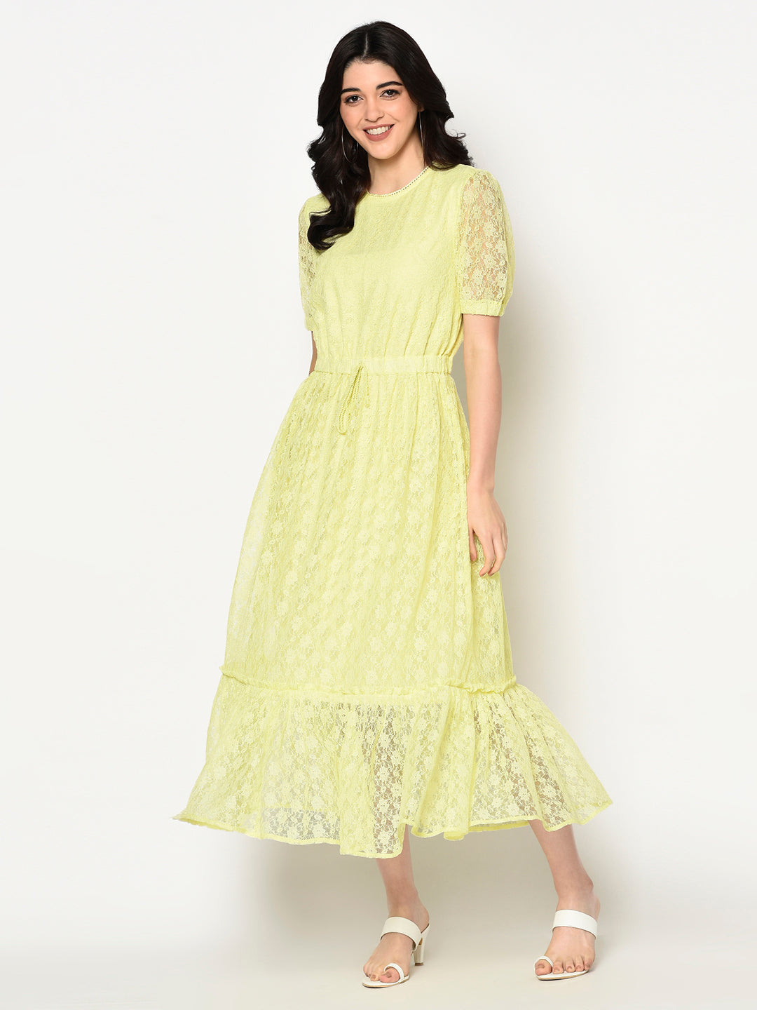 Blanc9 Yellow Maxi Dress-B9DR45