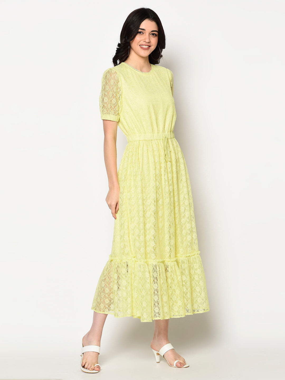 Blanc9 Yellow Maxi Dress-B9DR45