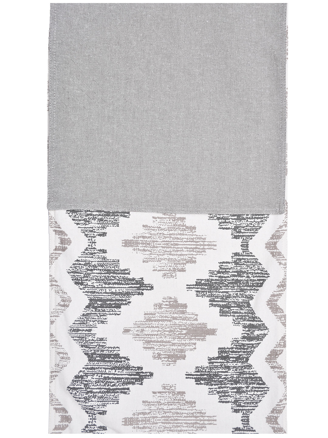 Blanc9 Kohinoor 100% Cotton Grey 4/6 Seater Table Runner