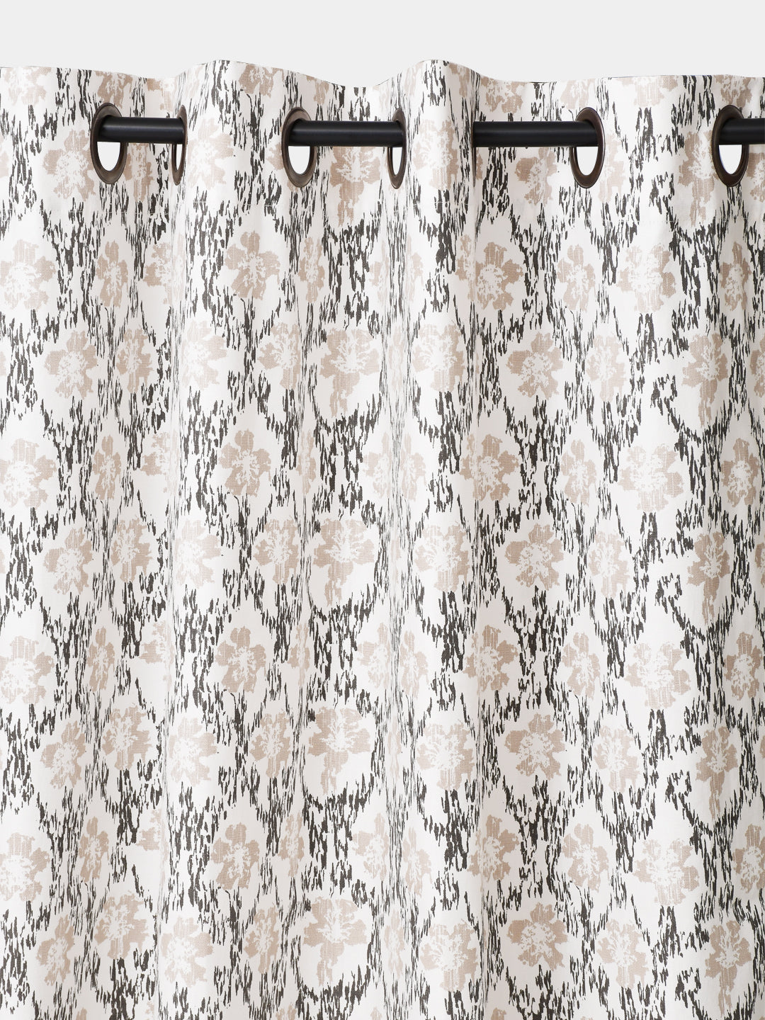 Blanc9 Floral Glitch Cotton Long Door Curtain