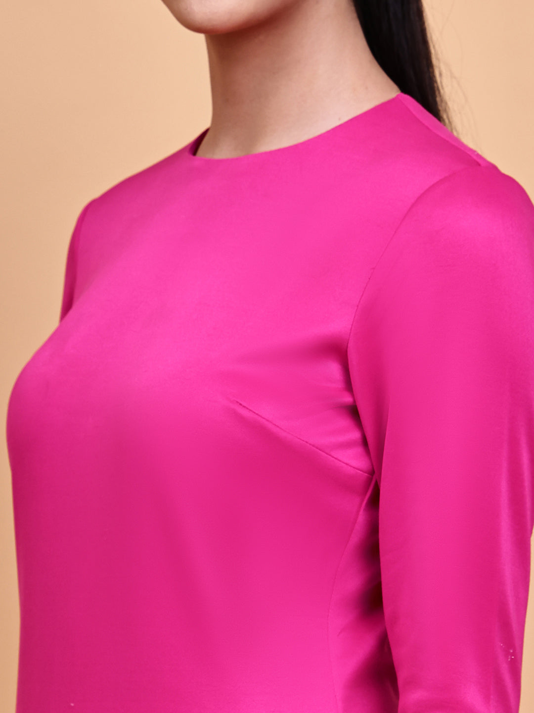 Pink Fitted Party Dress