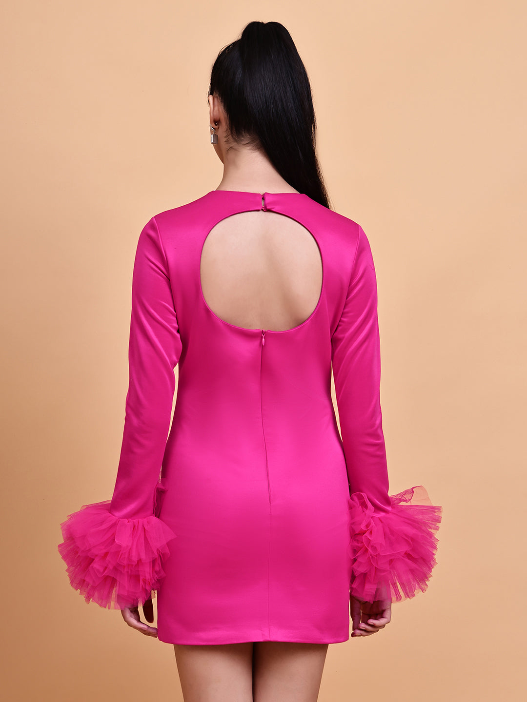 Pink Fitted Party Dress